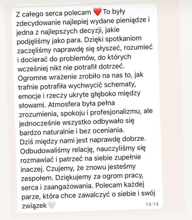 Wiadomość od klienta