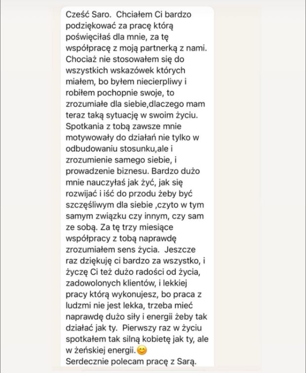 Wiadomość od klienta