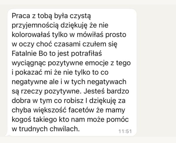 Wiadomość od klienta