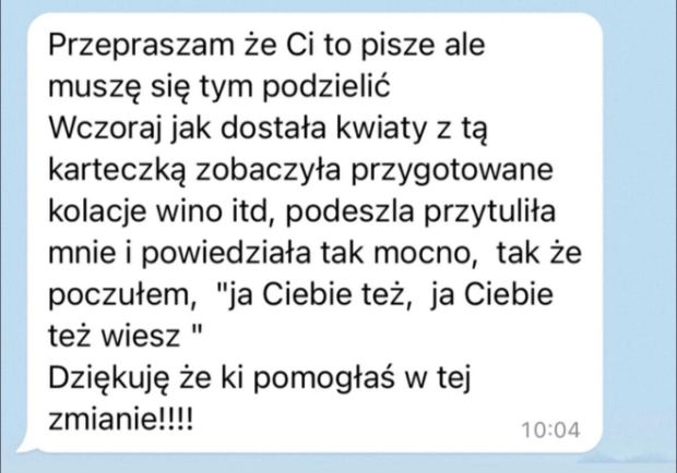 Wiadomość od klienta