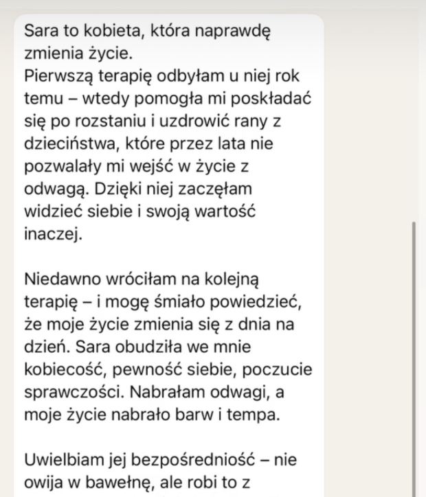 Wiadomość od klienta