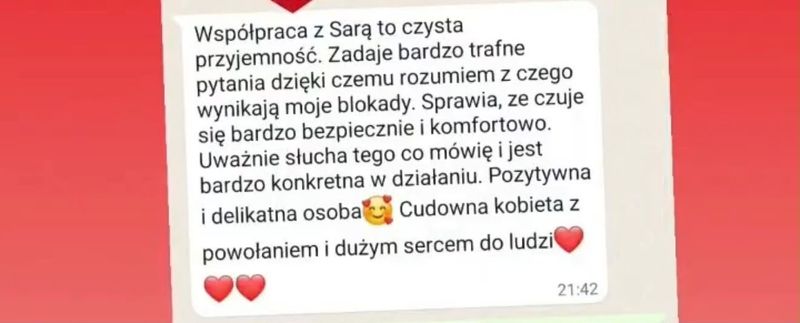 Wiadomość od klientki