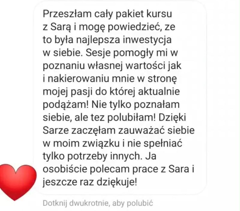 Wiadomość od klientki