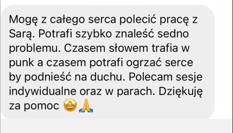 Wiadomość od klientki