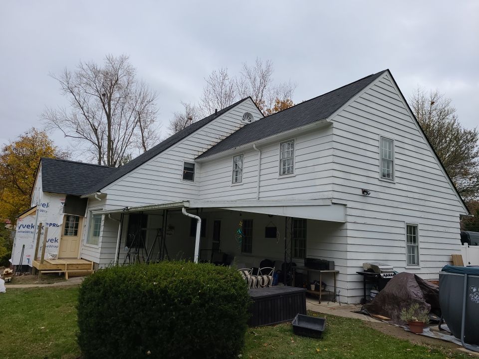 Rear exterior before Central Ohio siding project
