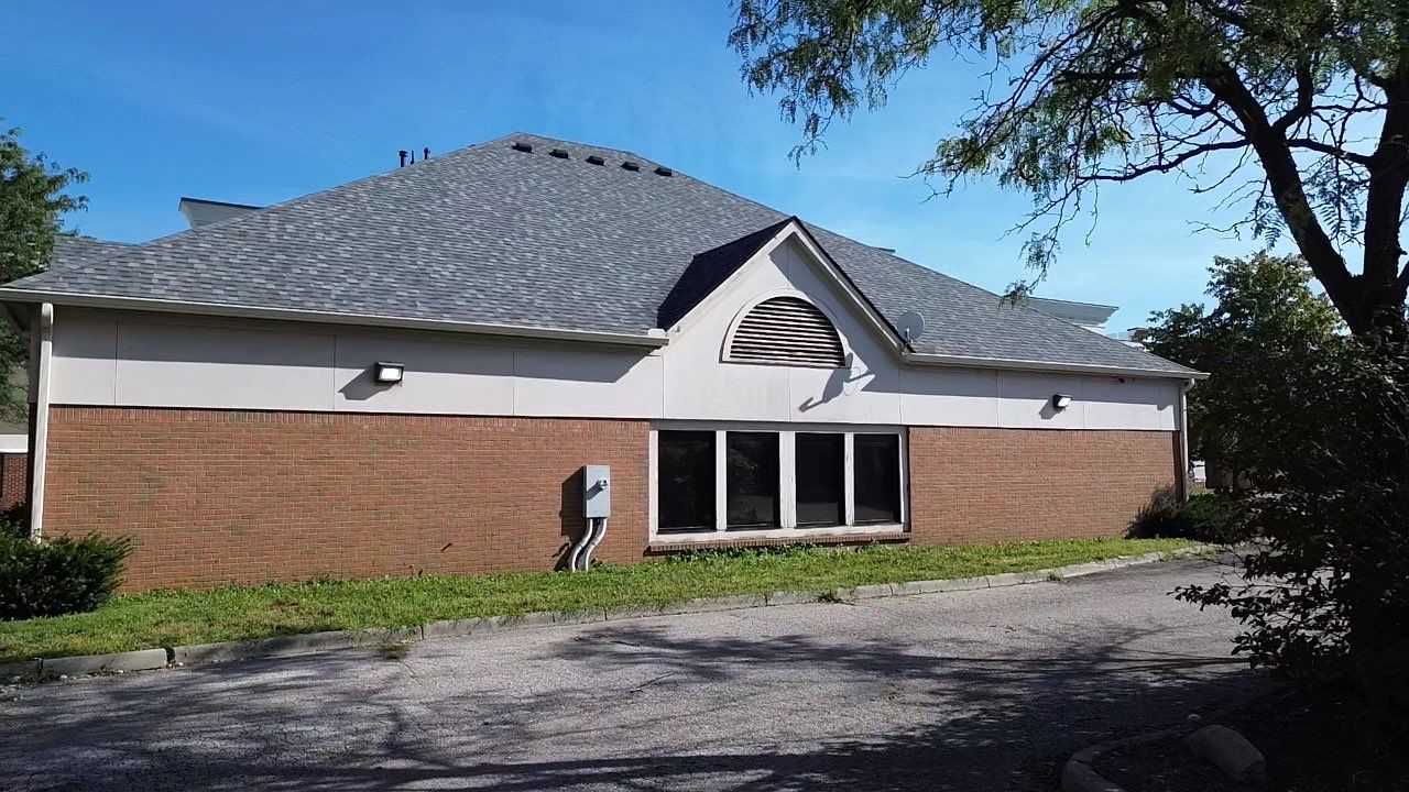 Rear of the Ohio Heart Group building after the roof replacement