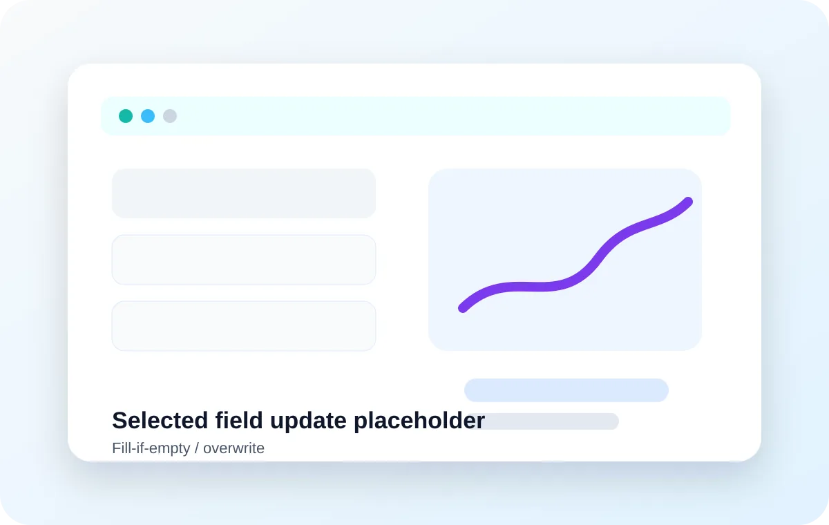 Selected field update placeholder for patient details.