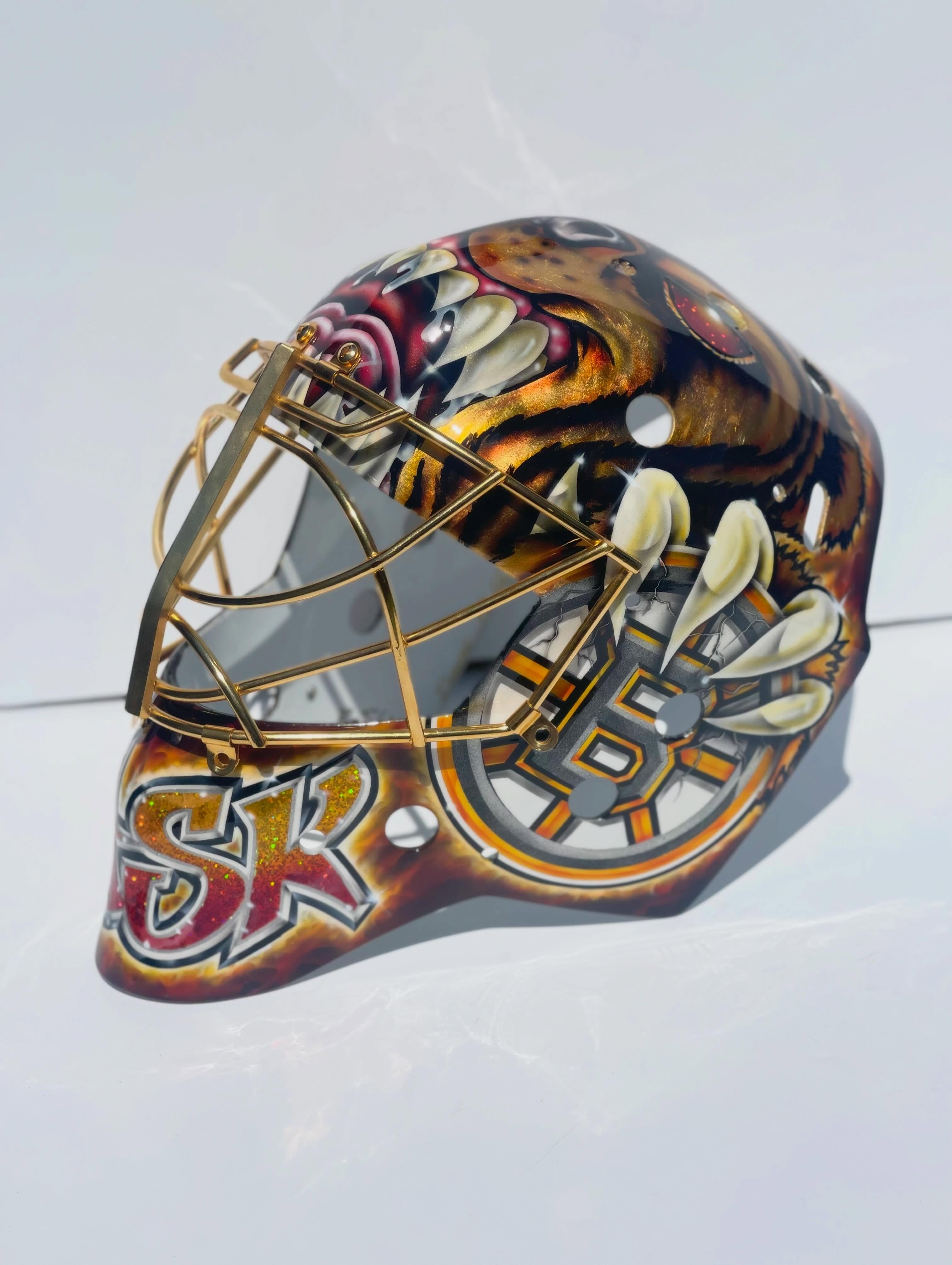 Ron Slater painted goalie mask