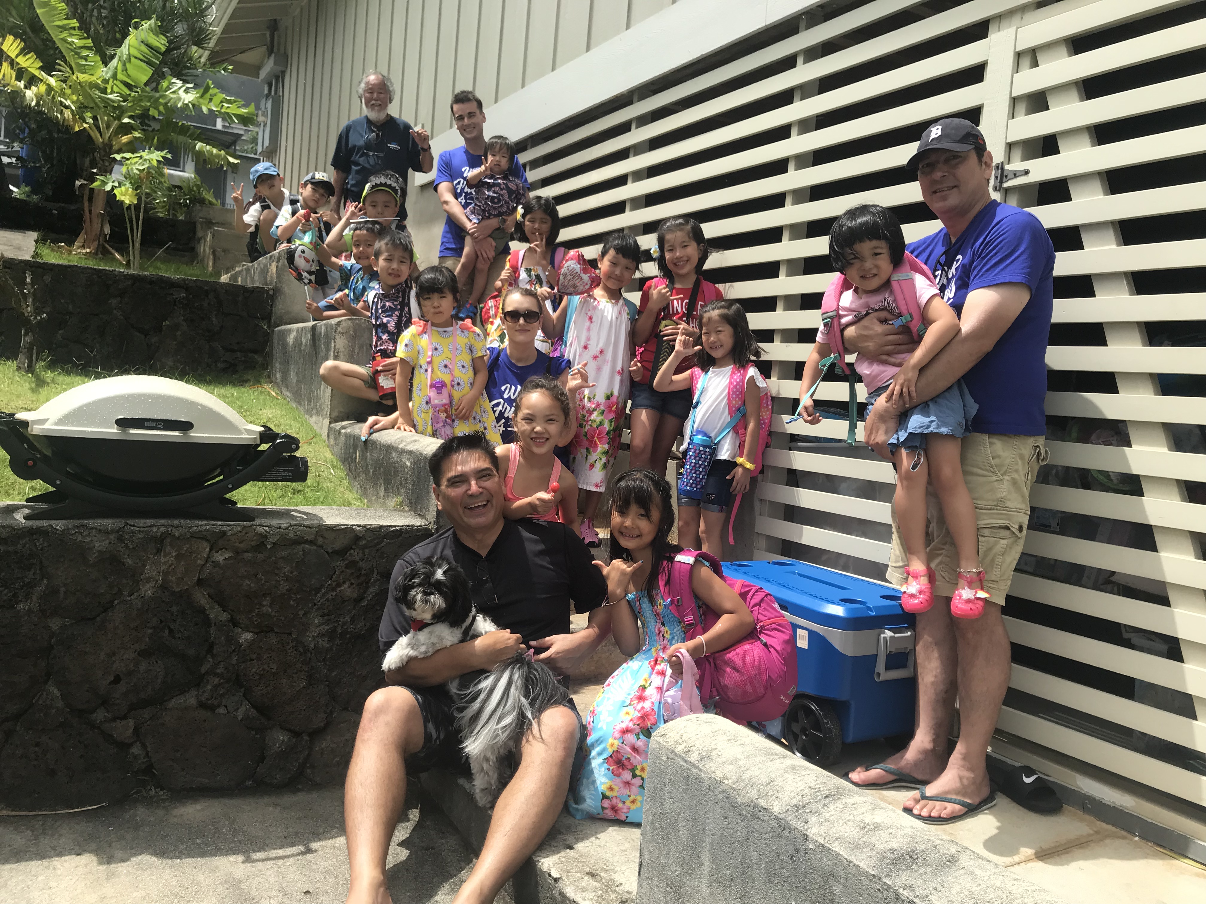 Joy families on a Hawaii program trip