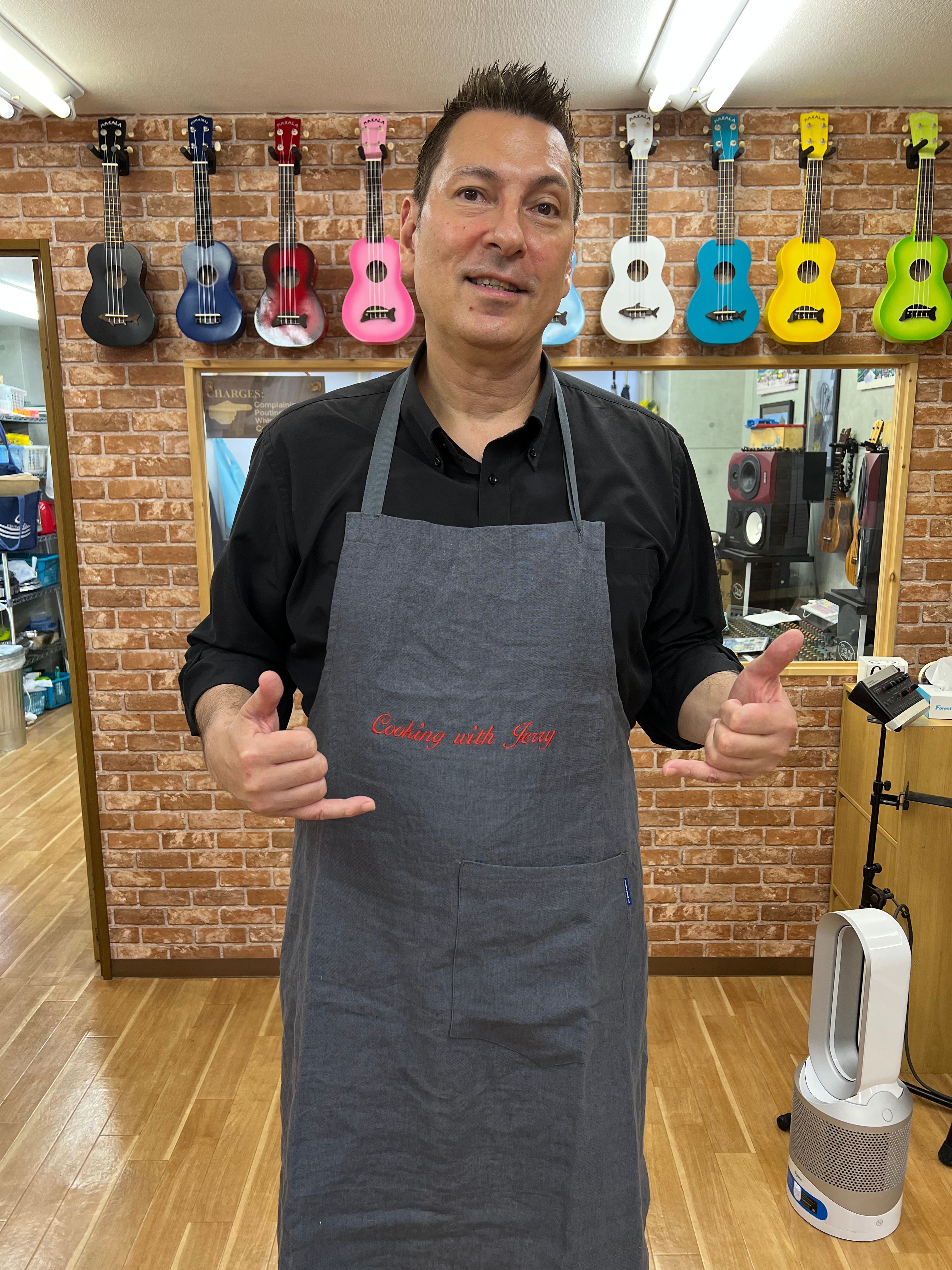 Jerry at a Cooking with Jerry school activity