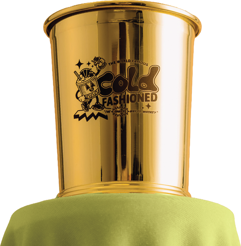 Cold Fashioned gold cup