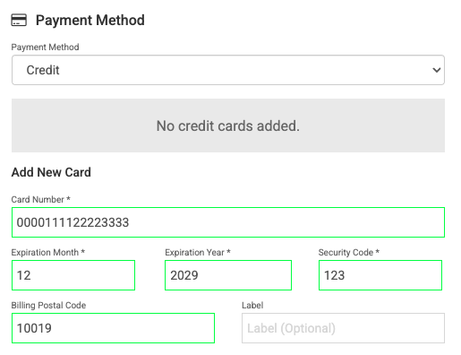 EverTransit payment screen capturing a card against a completed ride, with the fare and total shown