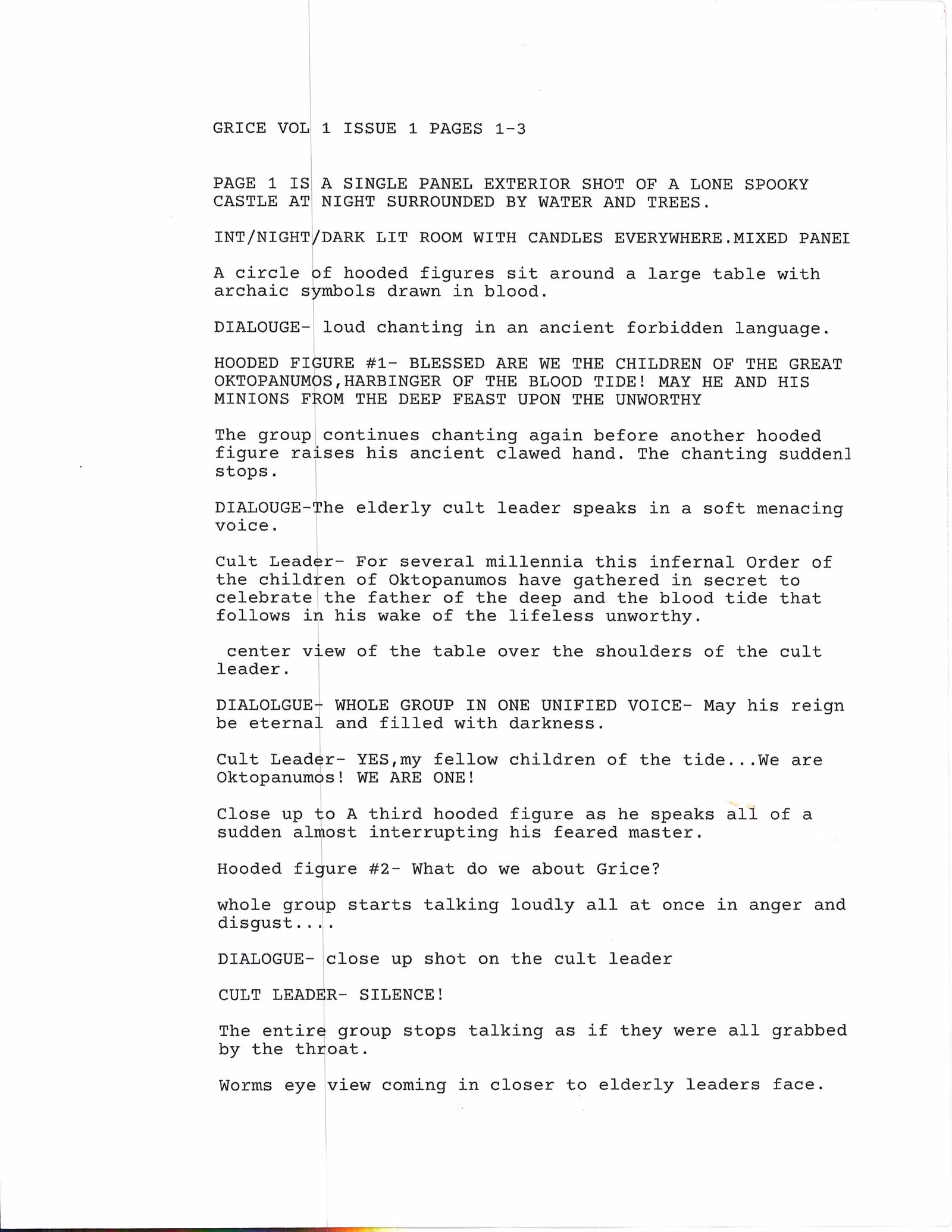 Leaked GRICE comic page 2.