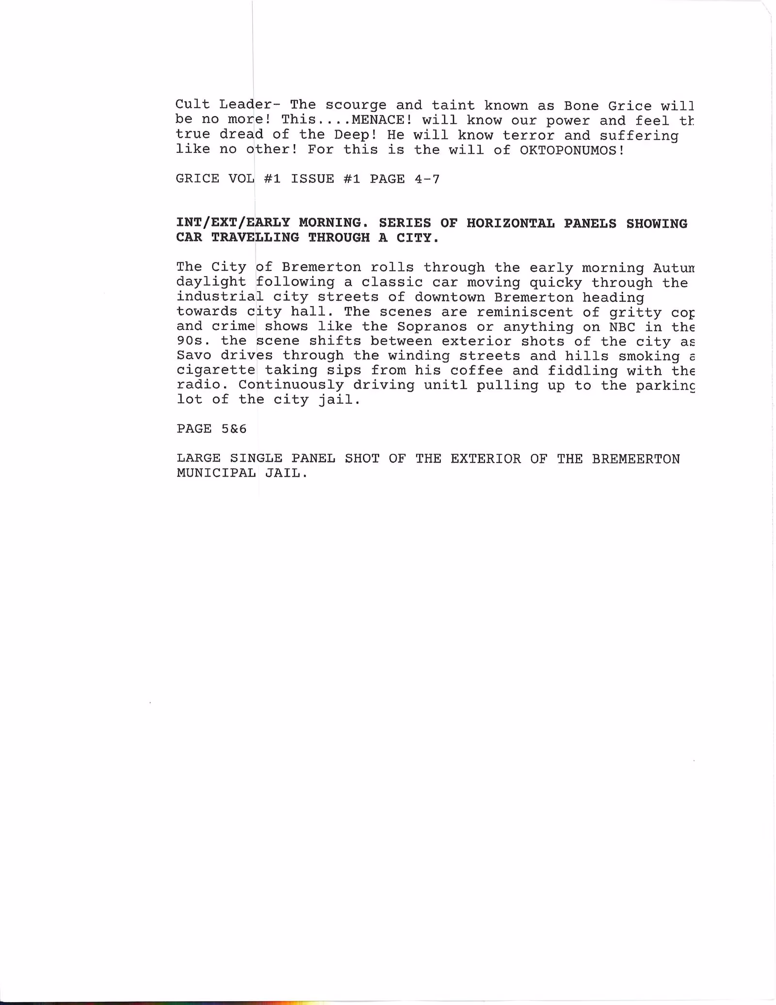 Leaked GRICE comic page 3.