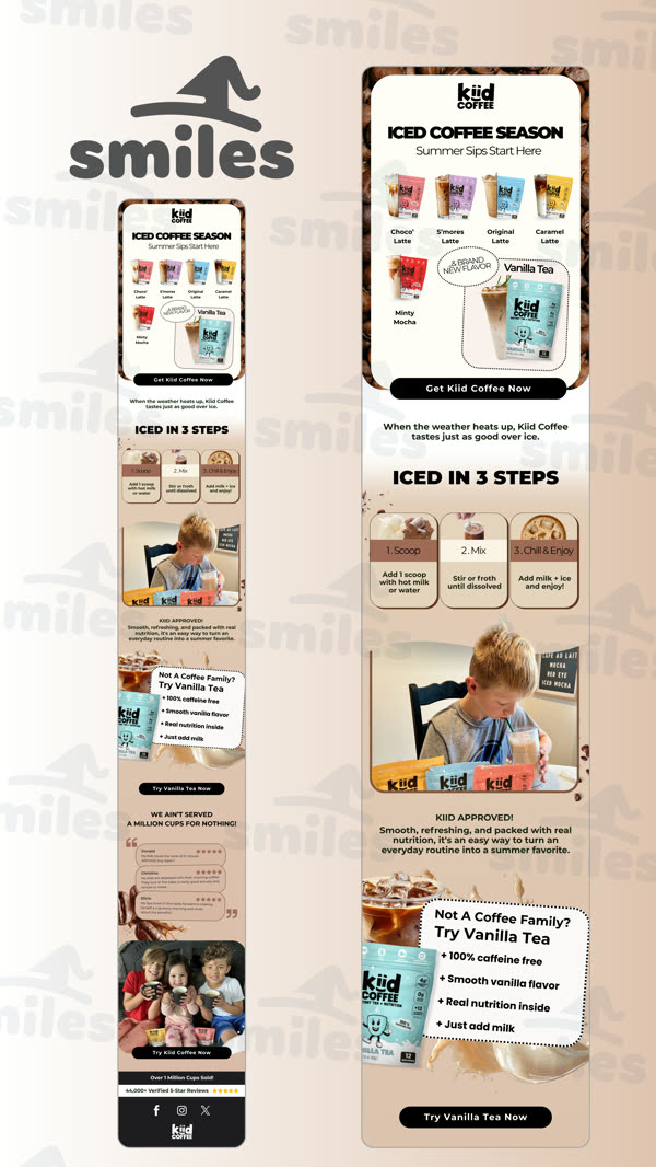 Kiid Coffee: iced coffee season, iced in three steps