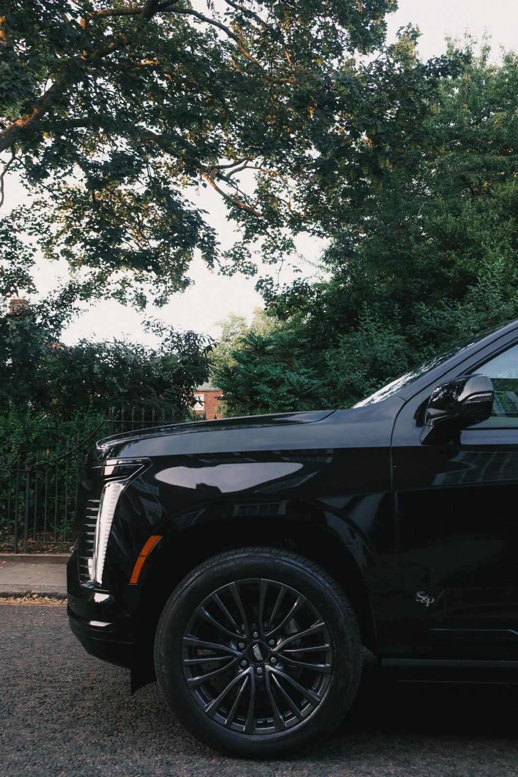 Veloria chauffeur vehicle exterior by a premium London street