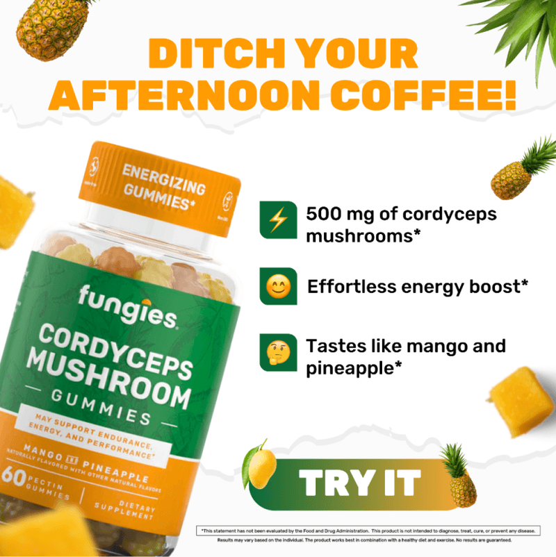 Fungies energy gummies static ad created by DDU Media
