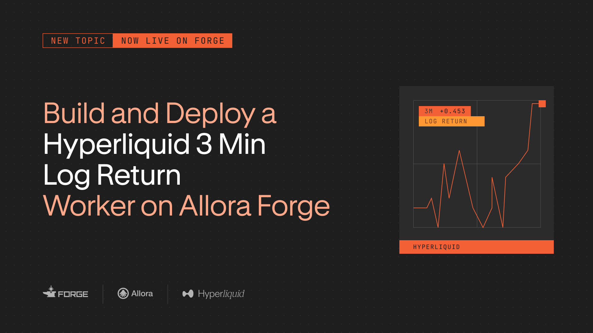 Build and Deploy a Hyperliquid 3 Min Log Return Worker on Allora Forge