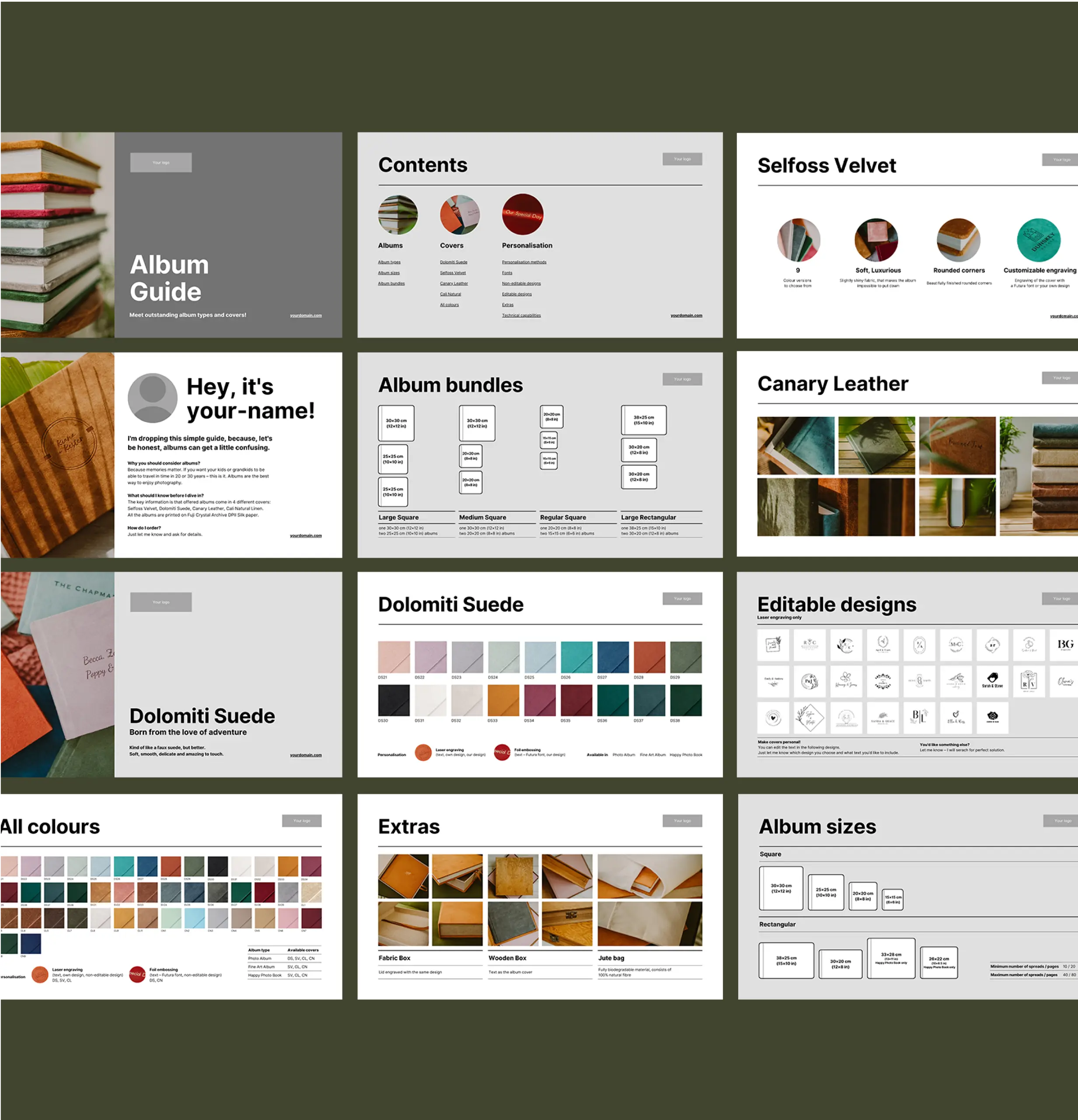 Wooden Banana album guide pages