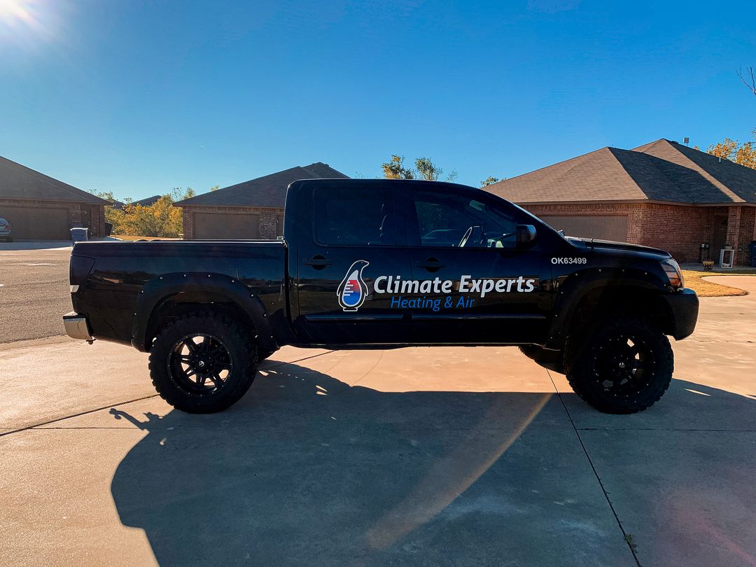 Before: Climate Experts truck before the rebrand