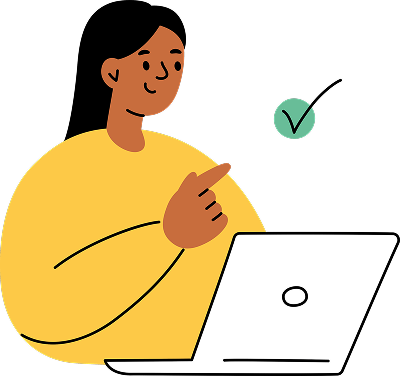 Person at laptop