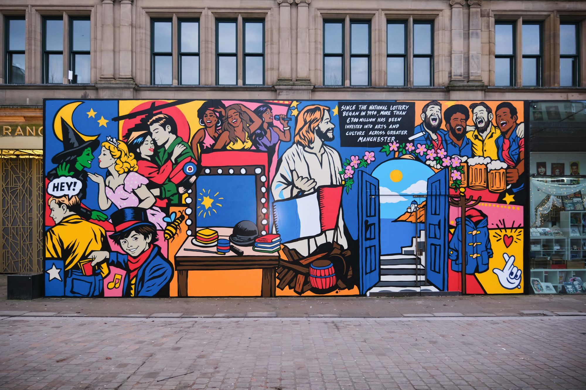 National Lottery mural, Manchester