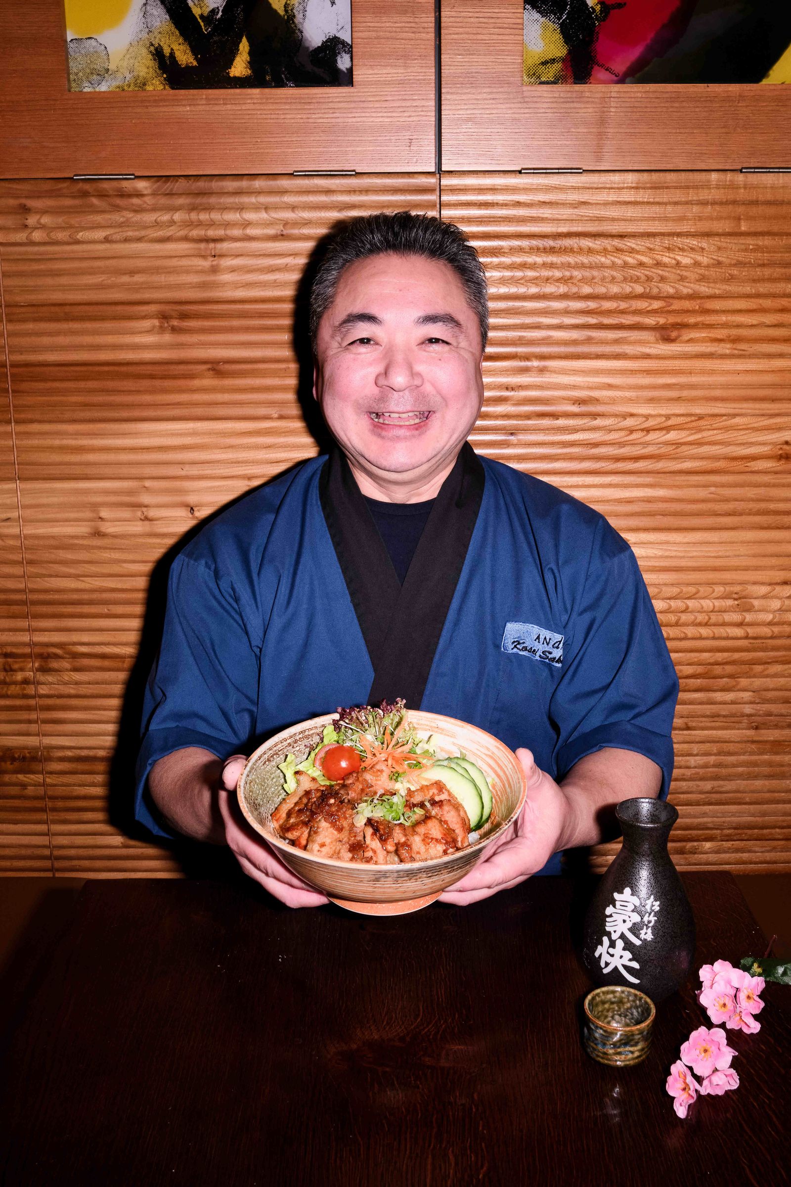 Chef portrait at a restaurant launch