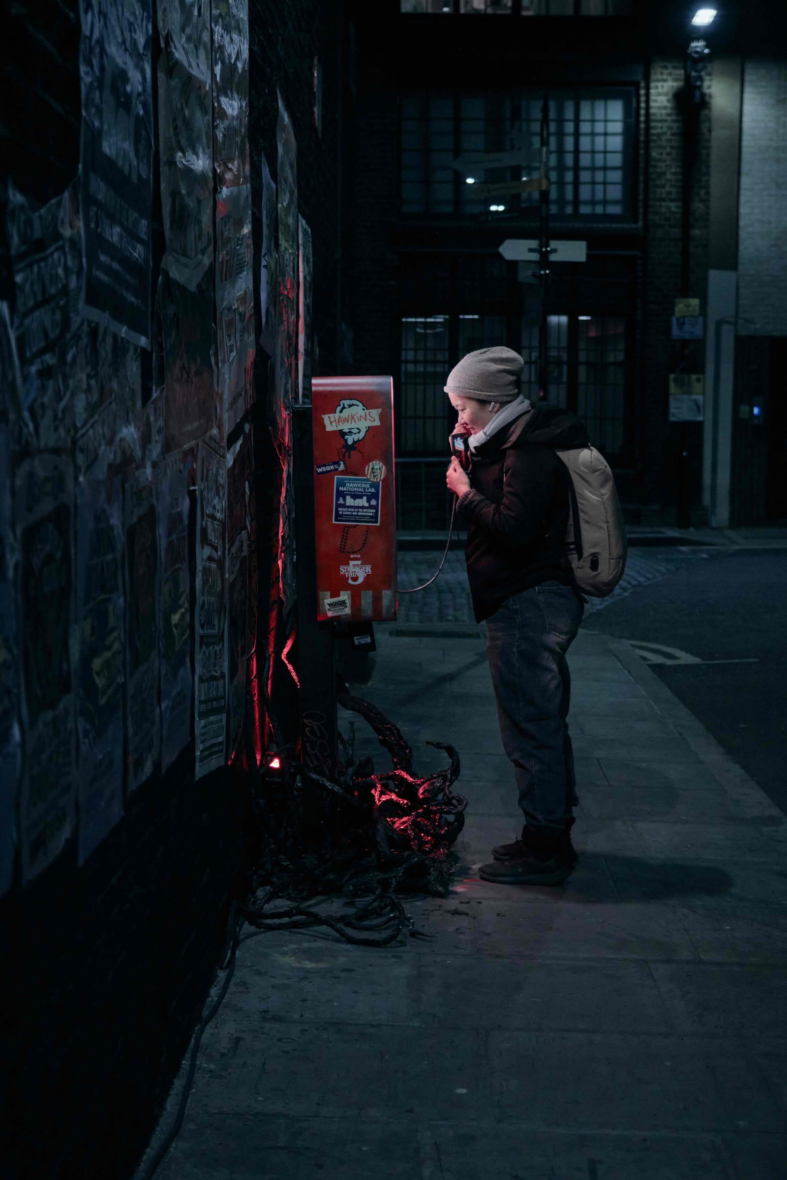 Night street reportage for a brand campaign