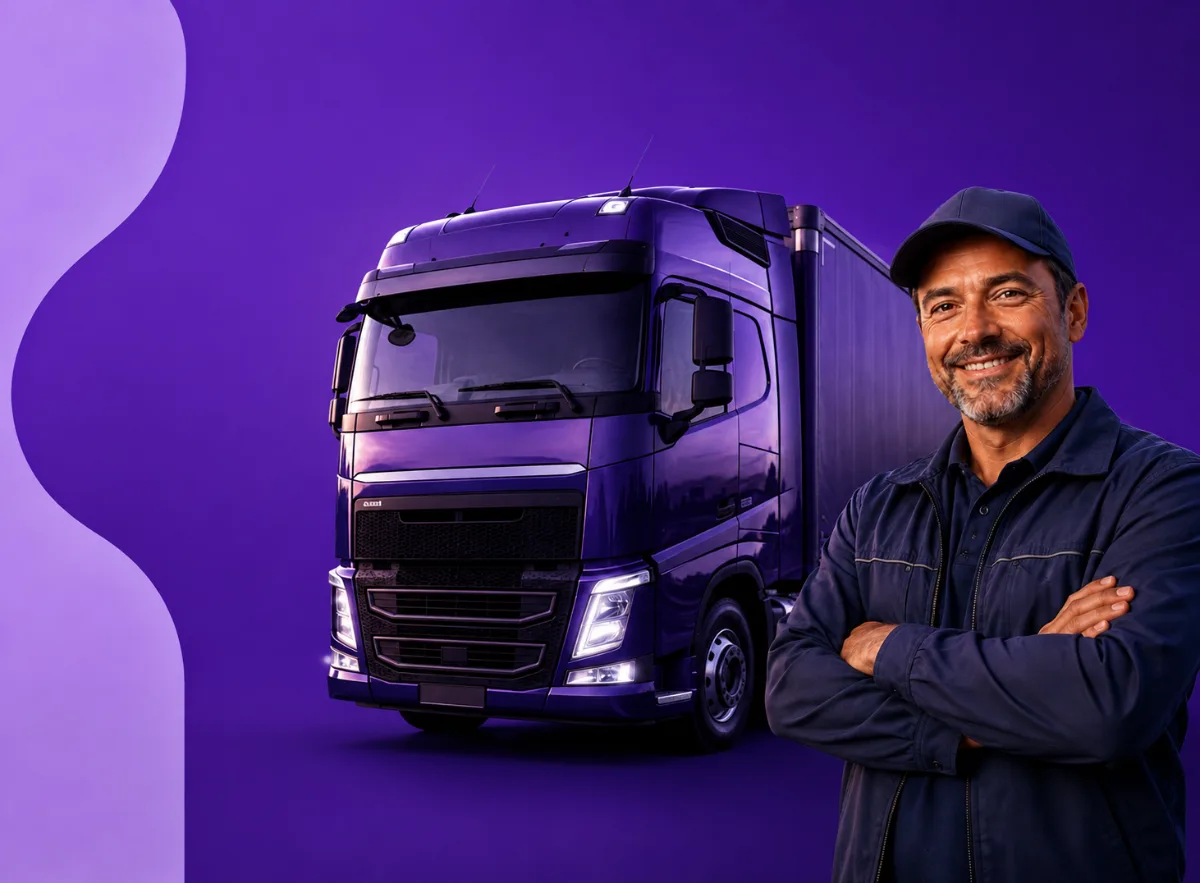 Motorista de transportadora usando o emissor de CT-e e MDF-e do Simplifique