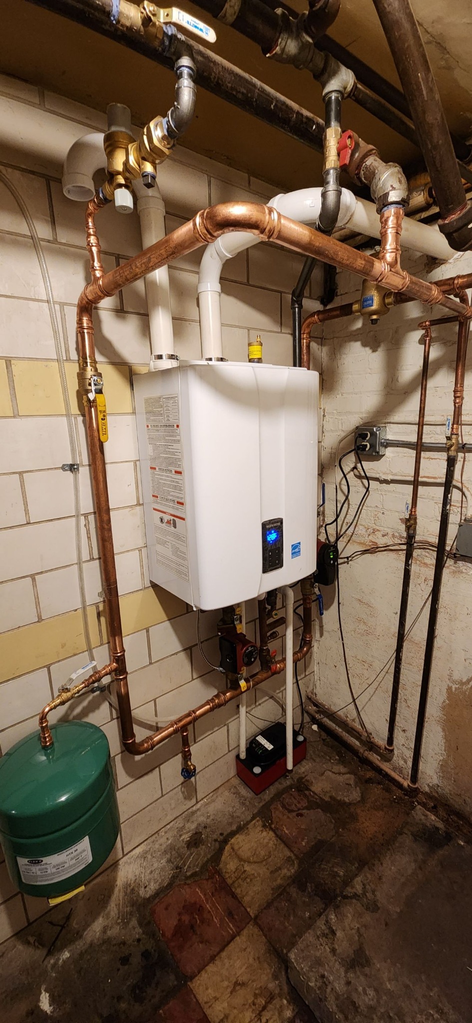 Navien wall-hung high-efficiency boiler installed by Always Ready Repair