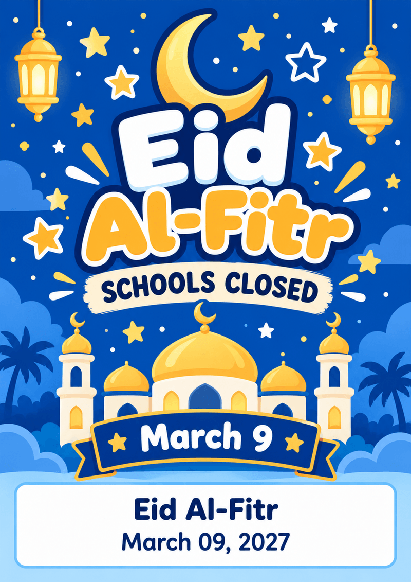 Eid al-Fitr flyer