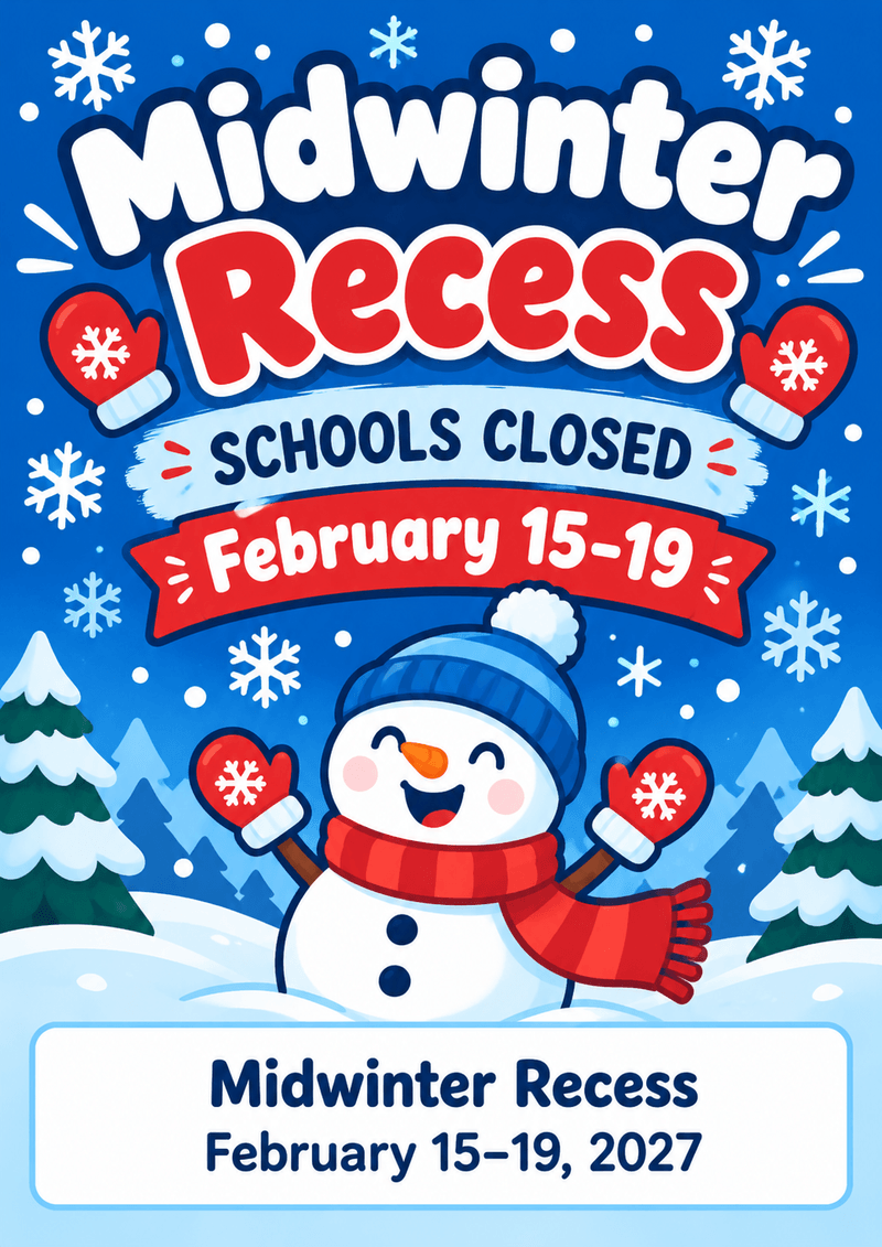 Midwinter Recess flyer