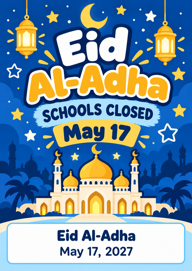 Eid al-Adha flyer
