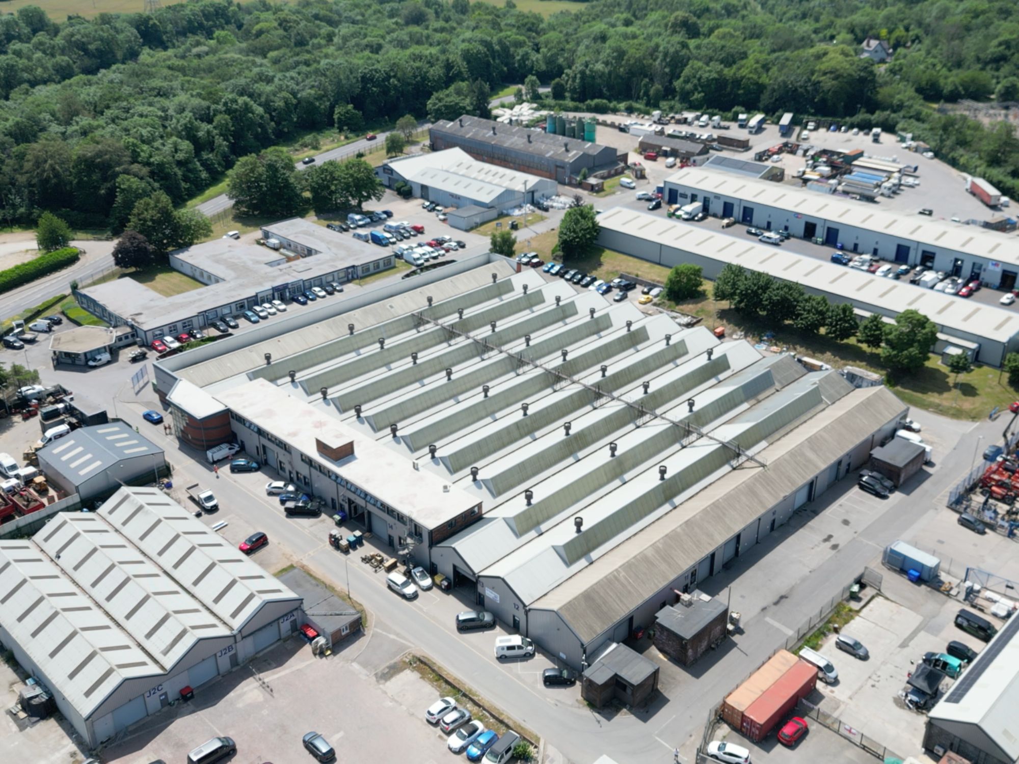 Aerial view of Aven Industrial Park in Maltby, Rotherham