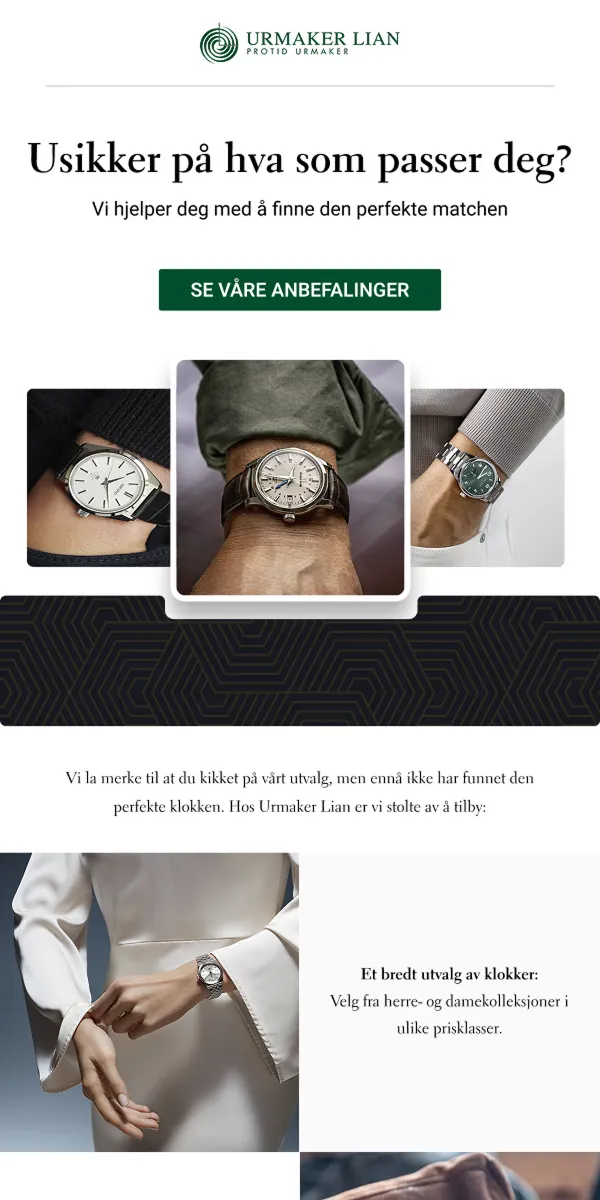 Abandoned cart e-post eksempel