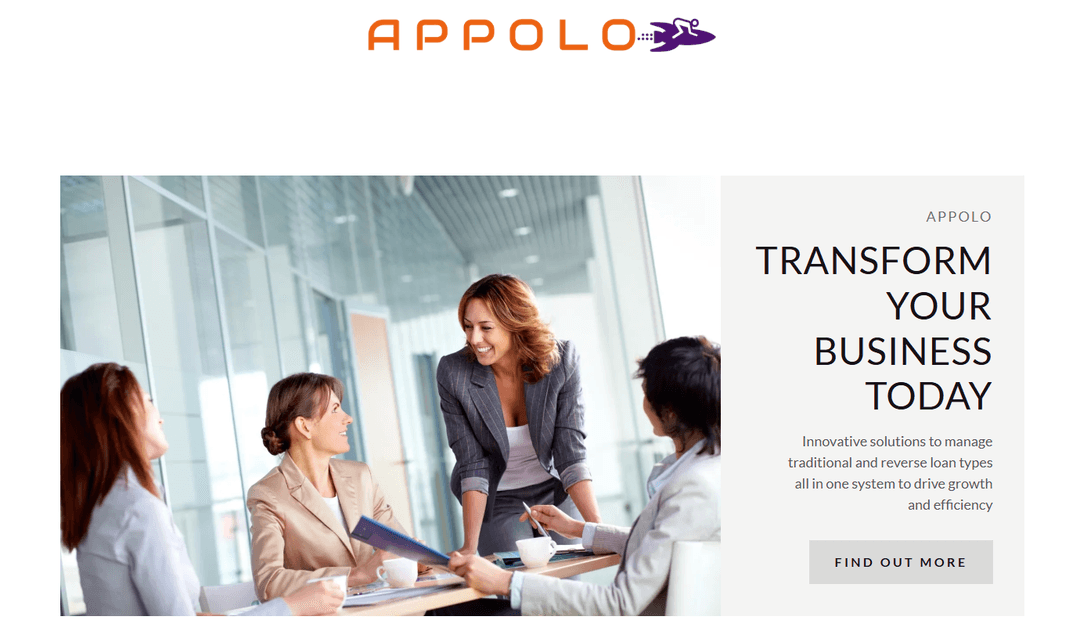 Apollo.io homepage presenting its B2B database and sales platform