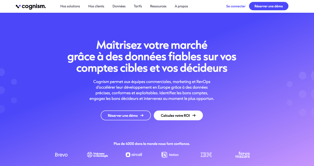 Cognism homepage presenting its phone-verified mobile data