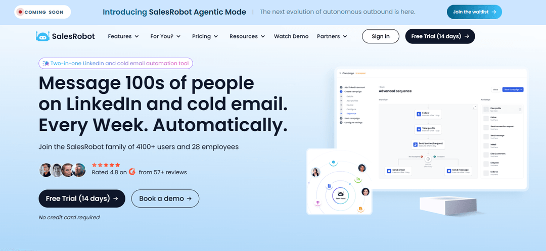 SalesRobot putting its AI-written openers on every plan, not just the top one
