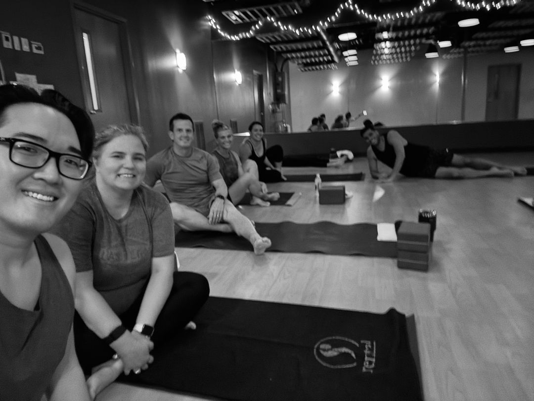 The Vero team at a group fitness class