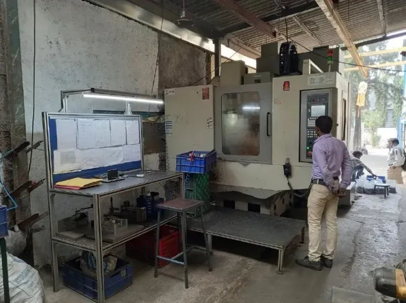 CNC machining centre on a manufacturing shop floor in Pune