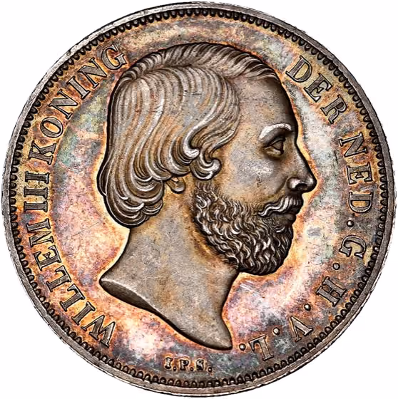1 Gulden 1850, kavel 259 uit Veiling 392 van Schulman