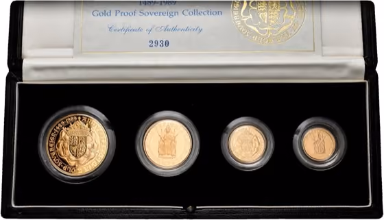 Gold Sovereign Set (4) 1989, kavel 66 uit Veiling 392 van Schulman