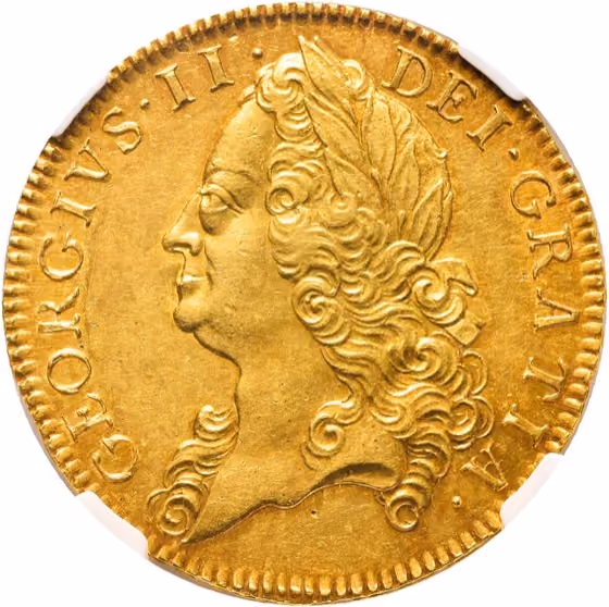5 Guineas 1753, kavel 62 uit Papiergeldveiling 2 van Schulman
