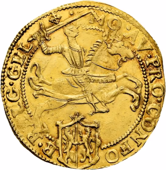 Grote oude gouden rijder 1619, kavel 215 uit Veiling 385 van Schulman