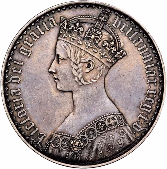 Crown 1847, kavel 145 uit Veiling 385 van Schulman