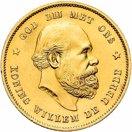 10 Gulden of gouden tientje 1876, kavel 2069 uit E - Veiling 18 van Schulman
