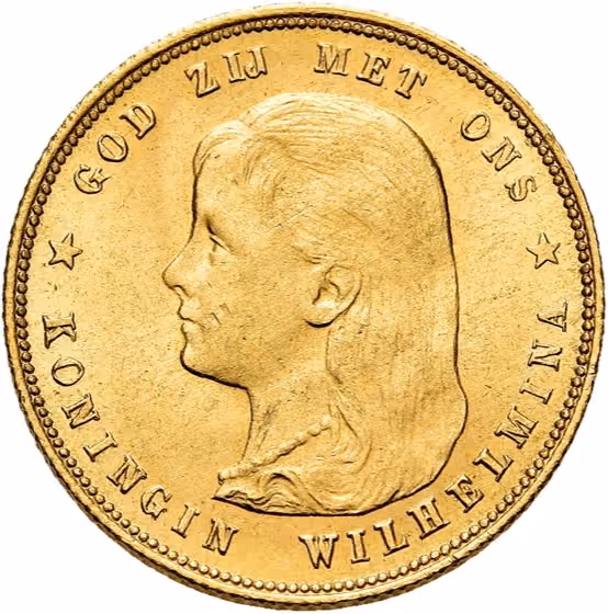 10 Gulden of gouden tientje. 1897, kavel 2072 uit E - Veiling 18 van Schulman