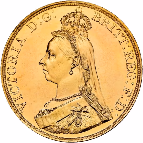 5 Pounds 1887, lot 679 from Schulman Veiling 391