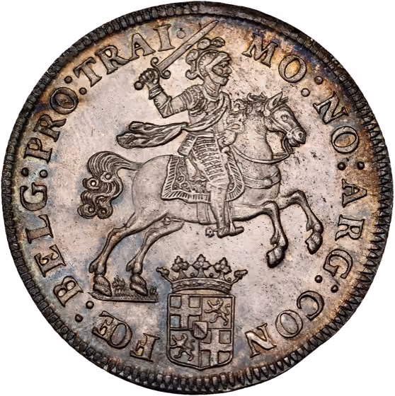 Dukaton of zilveren rijder 1749, lot 253 from Schulman Veiling 389