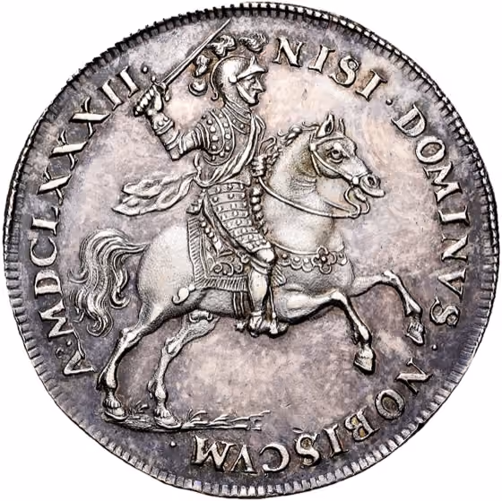 Ontwerp ruiterschelling 1682, lot 1343 from Schulman Veiling 387